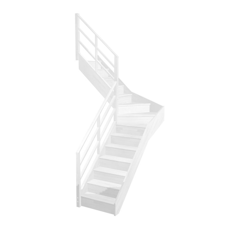 Escalier Faubourg quart tournant intermédiaire rampe Eden