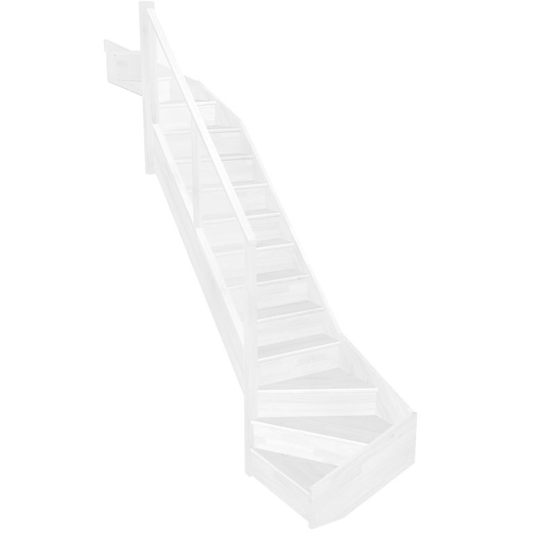 Escalier Faubourg double quart tournant haut & bas rampe Emerence