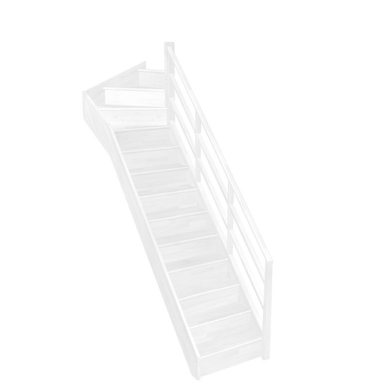 Escalier Faubourg quart tournant haut rampe Moulure