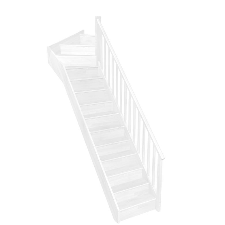 Escalier Faubourg quart tournant haut rampe Idéal