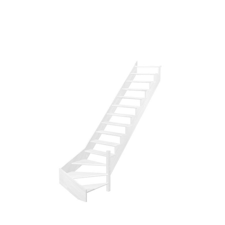 Escalier Ouessant quart tournant bas sans rampe