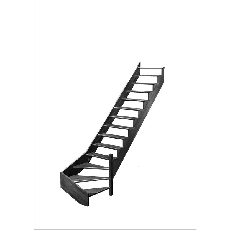 Escalier Ouessant quart tournant bas sans rampe