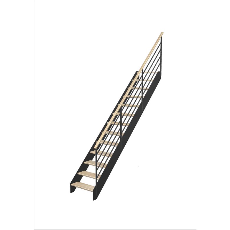Escalier Estelle Droit hêtreLCA Fera bois  H.274 R.271 Droite Main Image