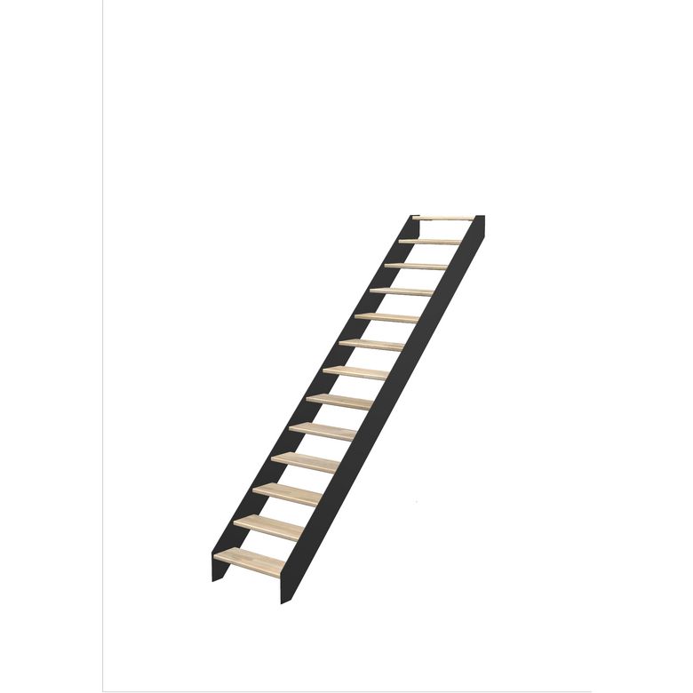 Escalier Estelle Droit hêtreLCA s/rampe  H.274 R.271 Main Image