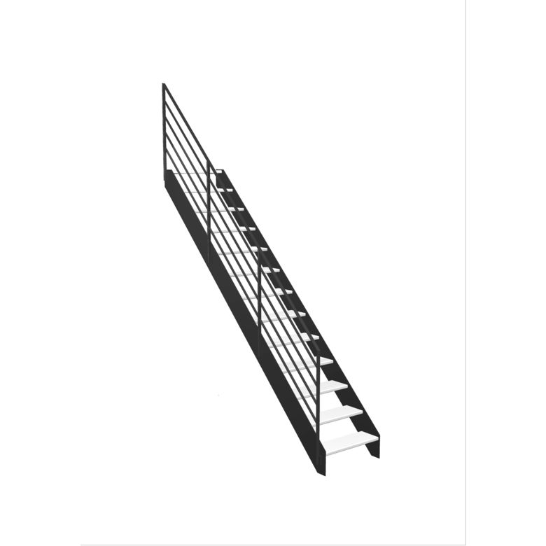 Escalier Estelle droits rampe Fera