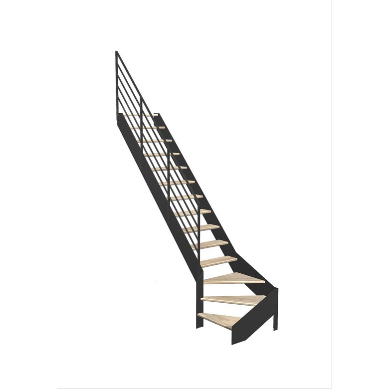 Escalier Estelle quart-tournant bas rampe Fera