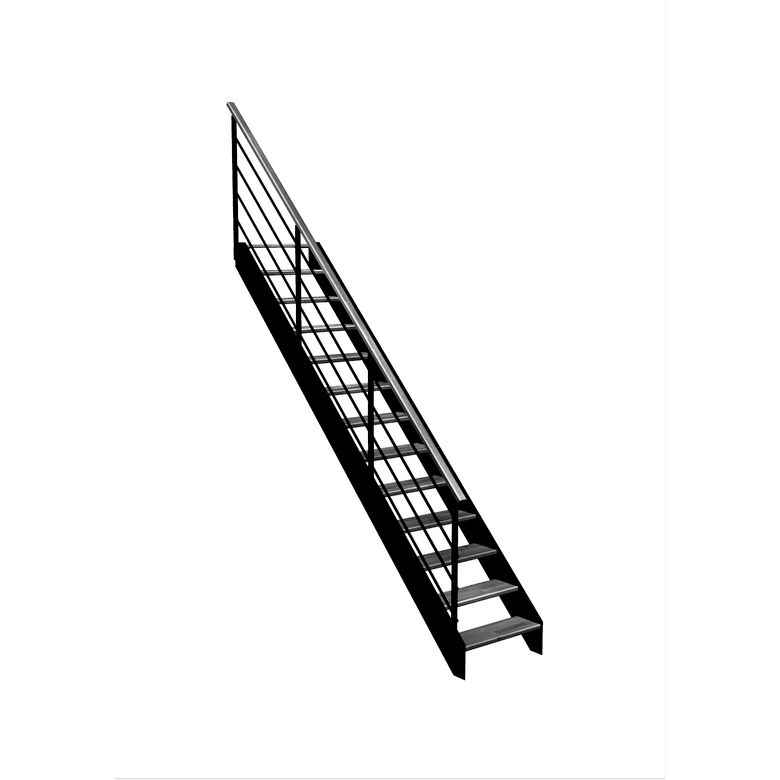 Escalier Estelle droit rampe Eva