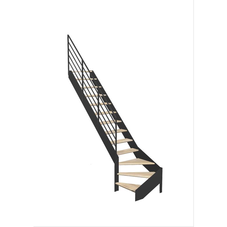 Escalier Estelle 1/4 t. bas chêneLCA Fera  H.274 R.284 Gauche Main Image