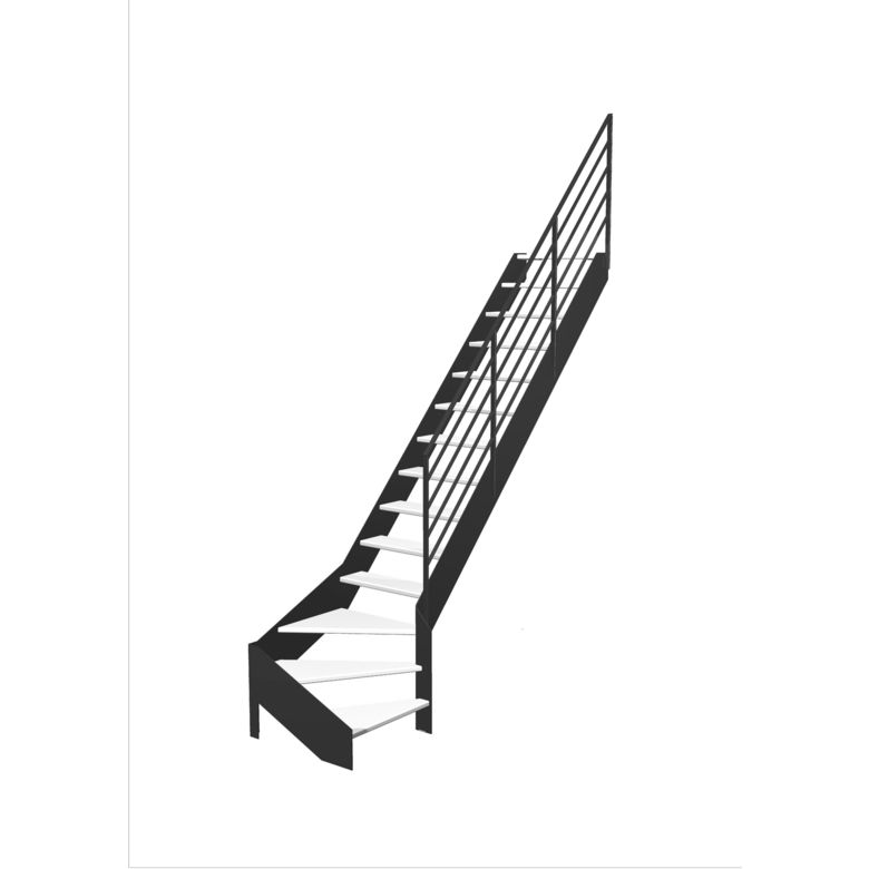 Escalier Estelle quart-tournant bas rampe Fera