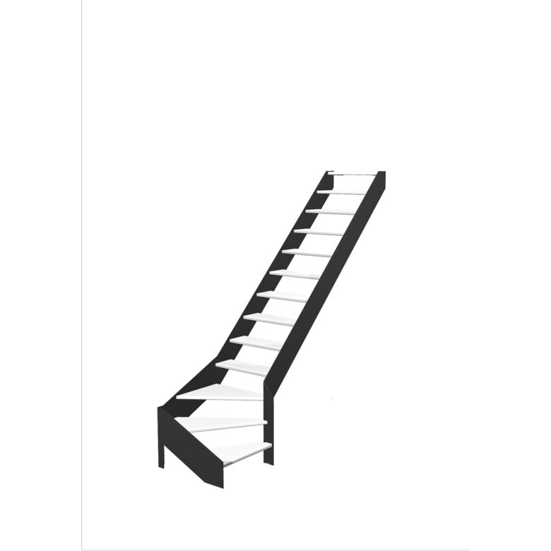 Escalier Estelle quart-tournant bas sans rampe