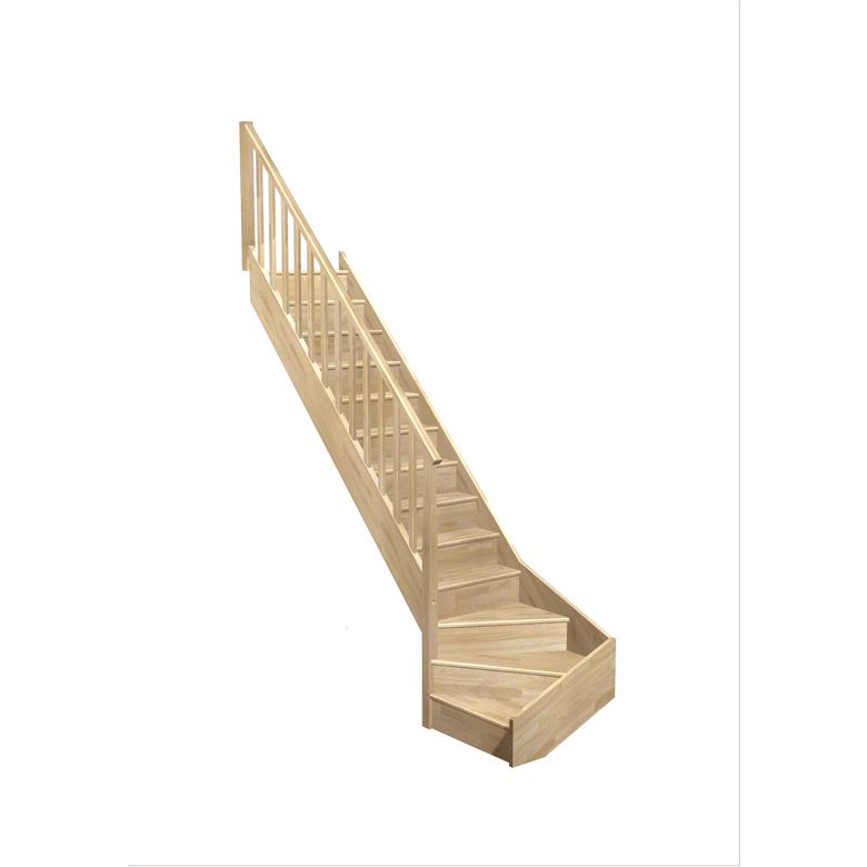 Escalier Faubourg quart tournant bas rampe Idéal