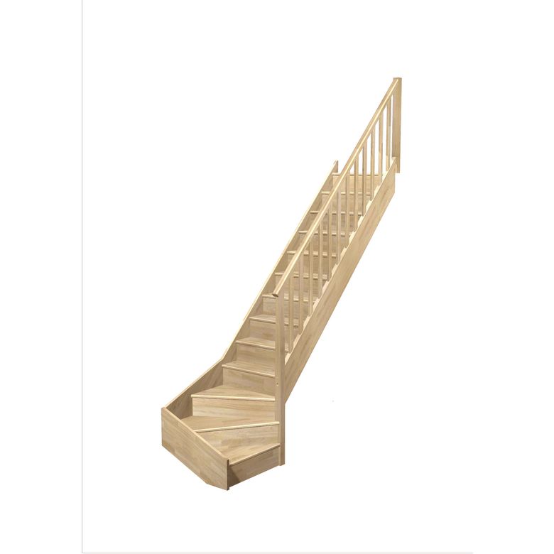 Escalier Faubourg quart tournant bas rampe Idéal