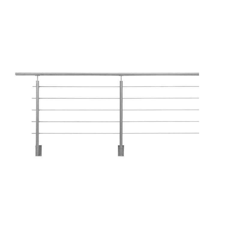Kit balustrade INOCA tubes pose latérale 2,4m en inox A4 (316) Main Image