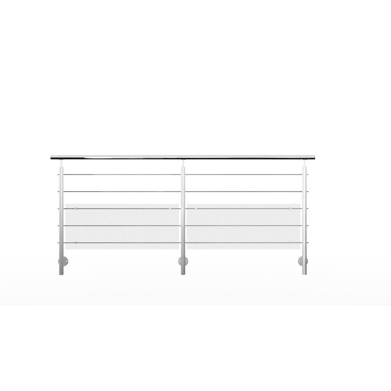 Panneau de soubassement en verre synthétique pour balustrade Inoca-Lapeyre