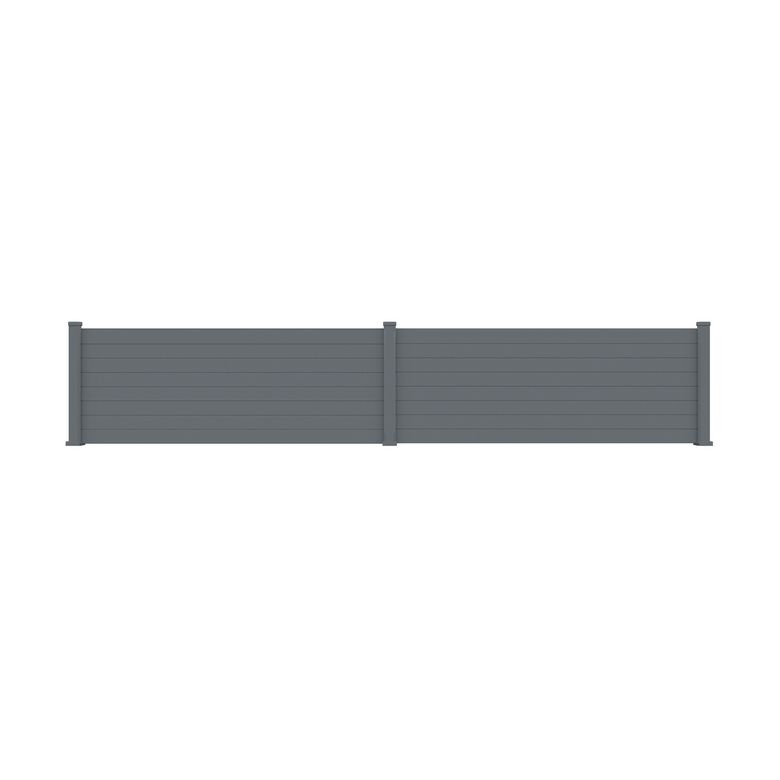 Pack 3 lames fines cloture VIANA gris