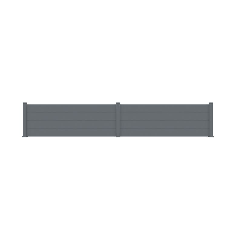 Pack 3 lames moyennes cloture VIANA gris