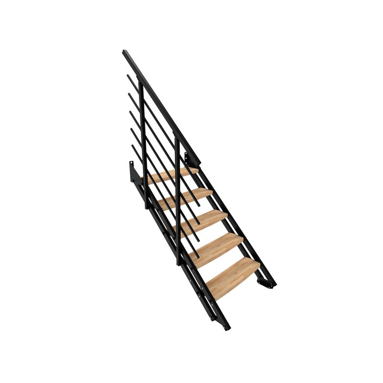 Escalier intérieur NEW YORK 2 droit de 4 à 6 marches Hêtre