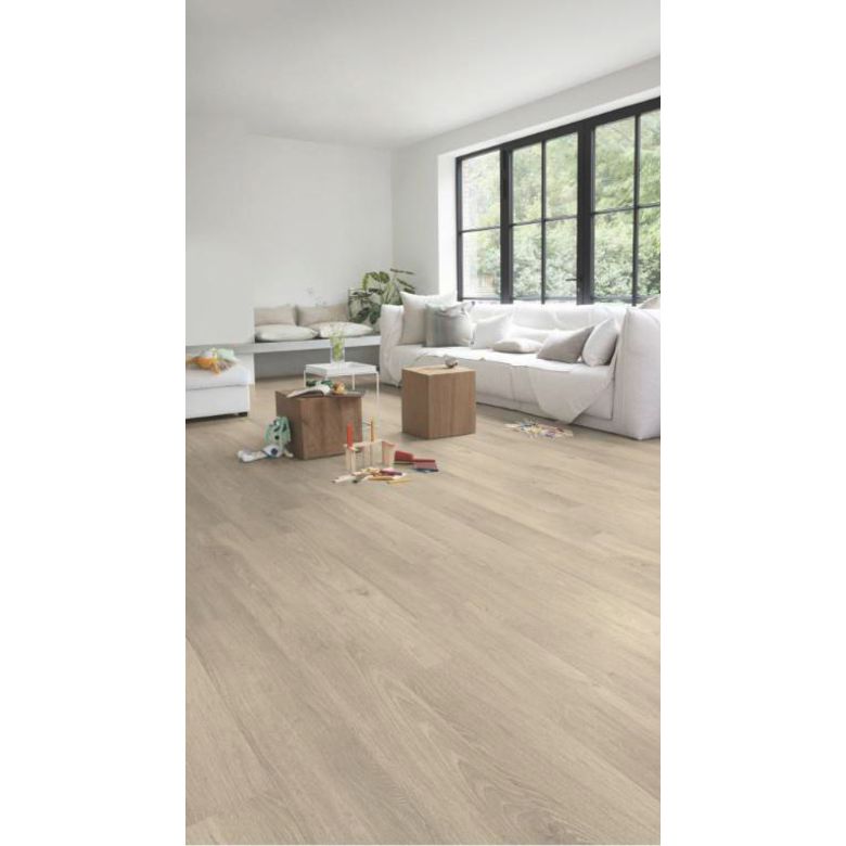 Sol stratifié LOC FLOOR chêne authentique cendré mat - Lapeyre