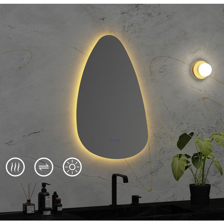 Miroir lumineux 120 cm GALILE - Lapeyre