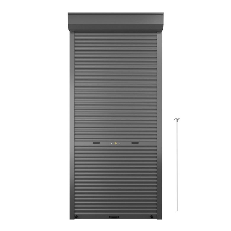 Volet roulant BOSTON recoupable gris en Alu à tirage direct H. 220 X L. 100 cm Main Image