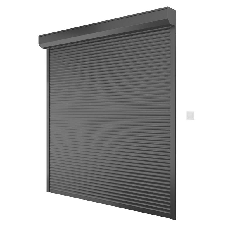 "Volet roulant recoupable Aluminium Boston radio - Lapeyre"