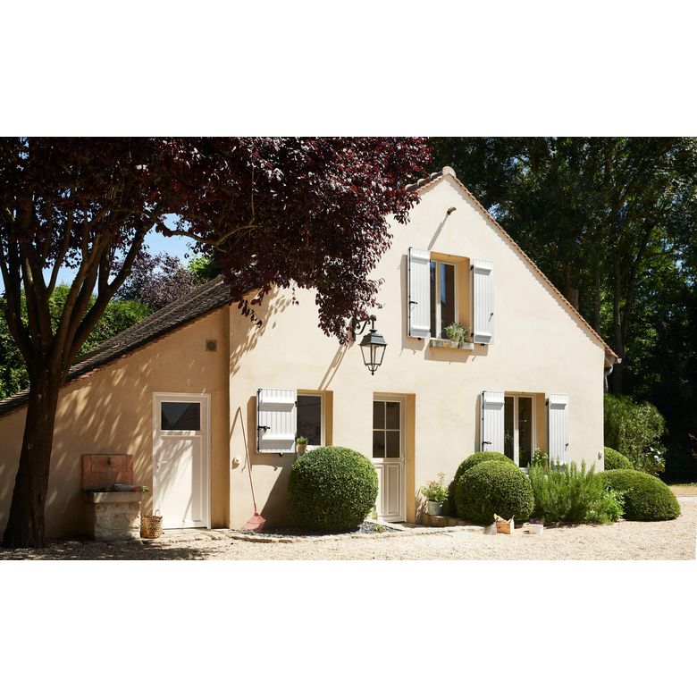 Porte d'entrée OLONNE 2 PVC Blanc 215 x 90 cm-Lapeyre