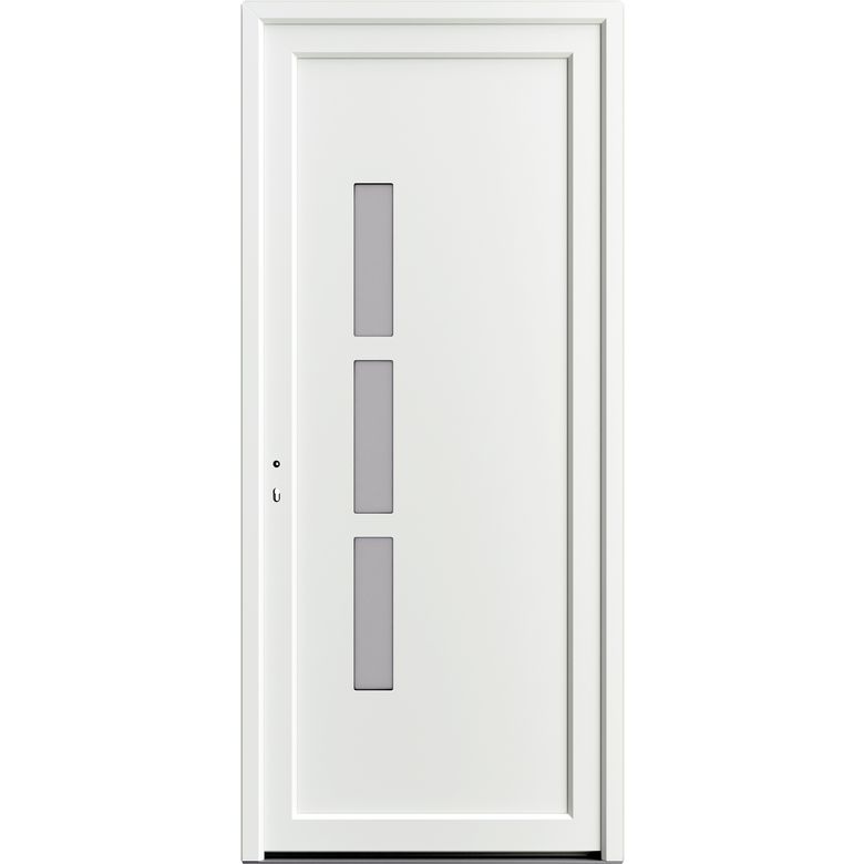 Porte d'entrée ANDELLE PVC Blanc 215x90 cm