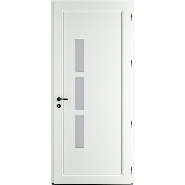 Porte d'entrée ANDELLE PVC vitrée  215x90 cm | Lapeyre