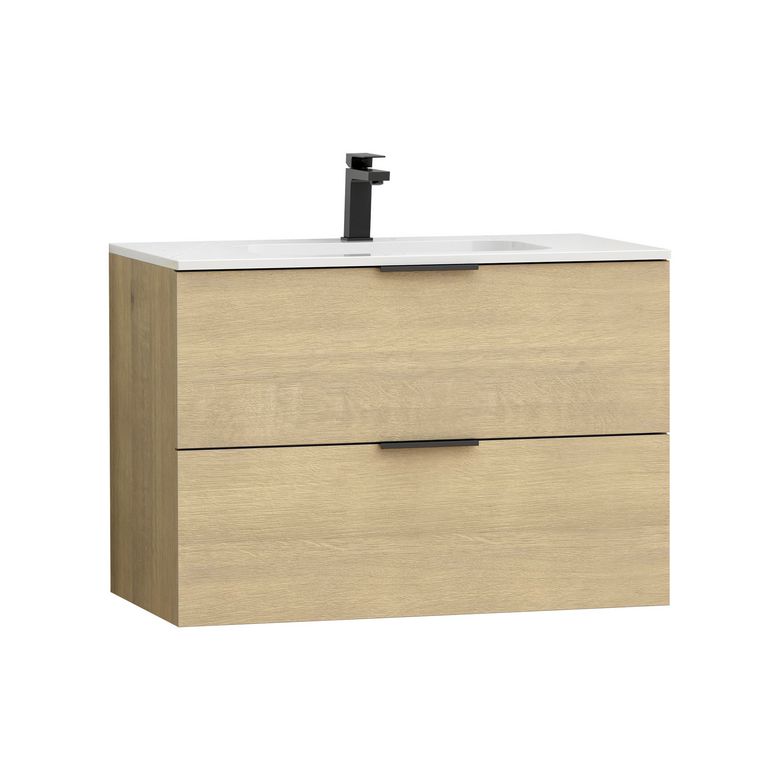 Ensemble meuble sous-vasque 80 cm FOREST + vasque céramique + miroir