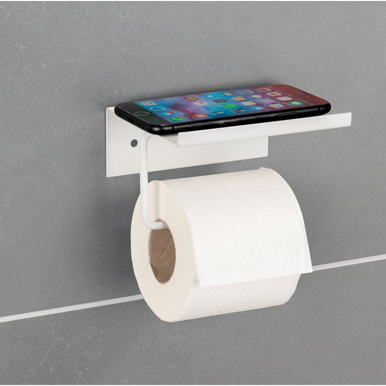 Dérouleur papier WC DELUSO blanc mat Main Image