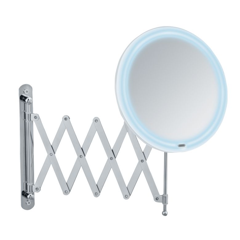 Miroir de salle de bain mural téléscopique à LED Barona