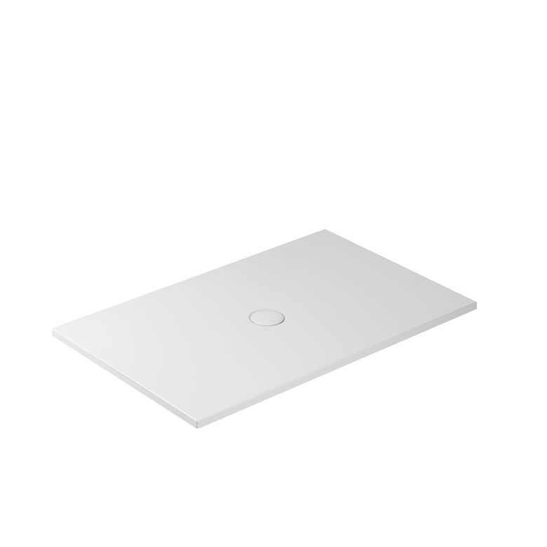 Receveur ARCHIBALD grès blanc mat extraplat à poser L.120 x l.80 Main Image