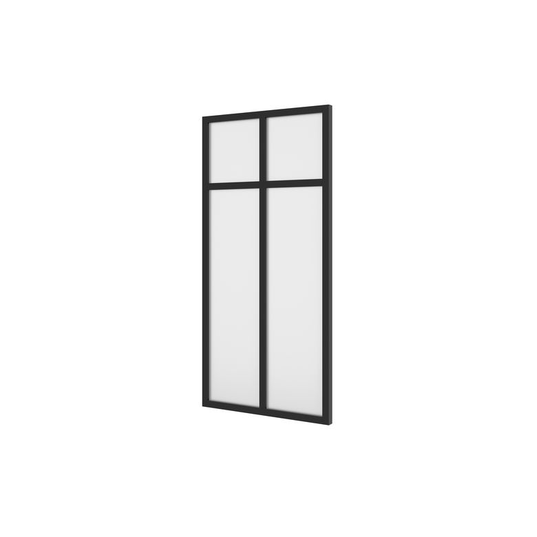 Kit verrière RHEA aluminium 2 vitrage dépoli à personnaliser - Lapeyre