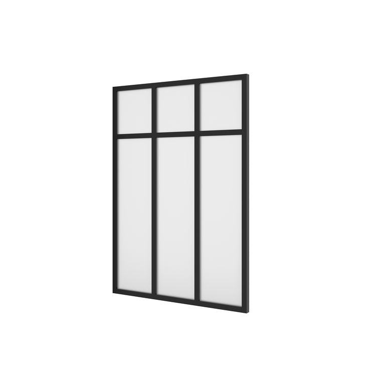 Kit verrière RHEA aluminium 3 vitrage dépoli à personnaliser - Lapeyre