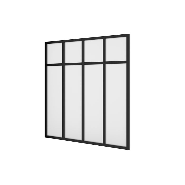 Kit verrière RHEA aluminium 4 vitrage dépoli à personnaliser - Lapeyre