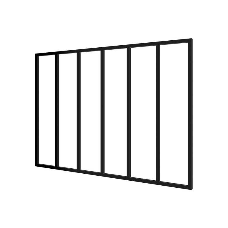Kit verrière RHEA aluminium 6 vitrage transparent - Lapeyre