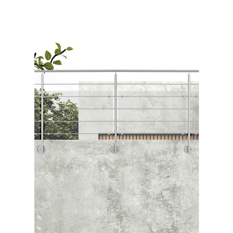 Balustrade Prestio en aluminium - Pack 2M fixation latérale -Lapeyre