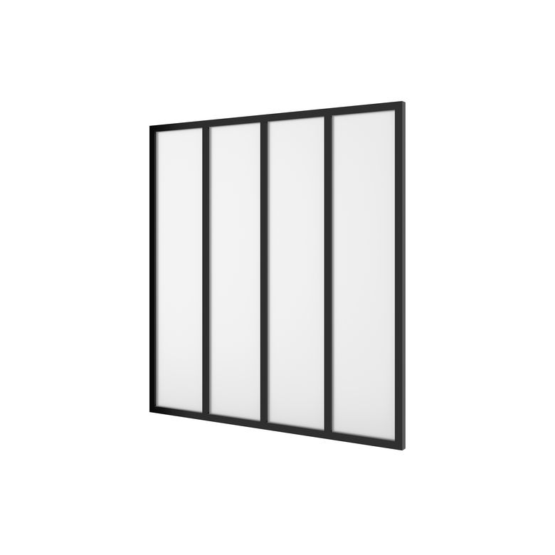 Kit verrière RHEA aluminium 4 vitrage dépoli - Lapeyre
