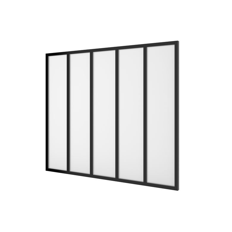 Kit verrière RHEA aluminium 5 vitrage dépoli - Lapeyre