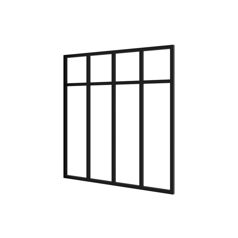 Kit verrière RHEA aluminium 4 vitrage dépoli à personnaliser - Lapeyre