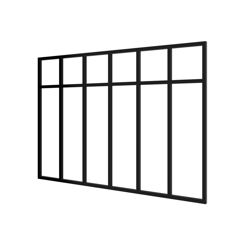 Kit verrière RHEA aluminium 6 vitrage dépoli à personnaliser - Lapeyre