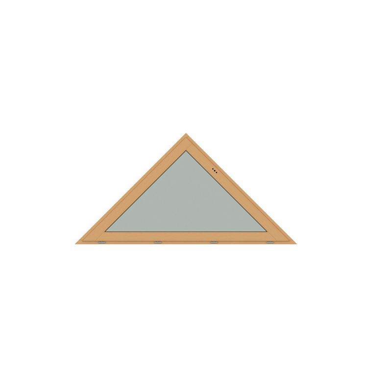 Fenêtre houteau Arboreal pin triangle basculant