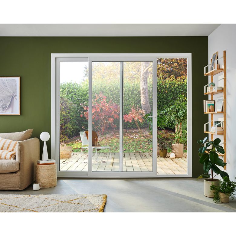Baie coulissante Calista PVC sans clé - Fenêtre - Lapeyre