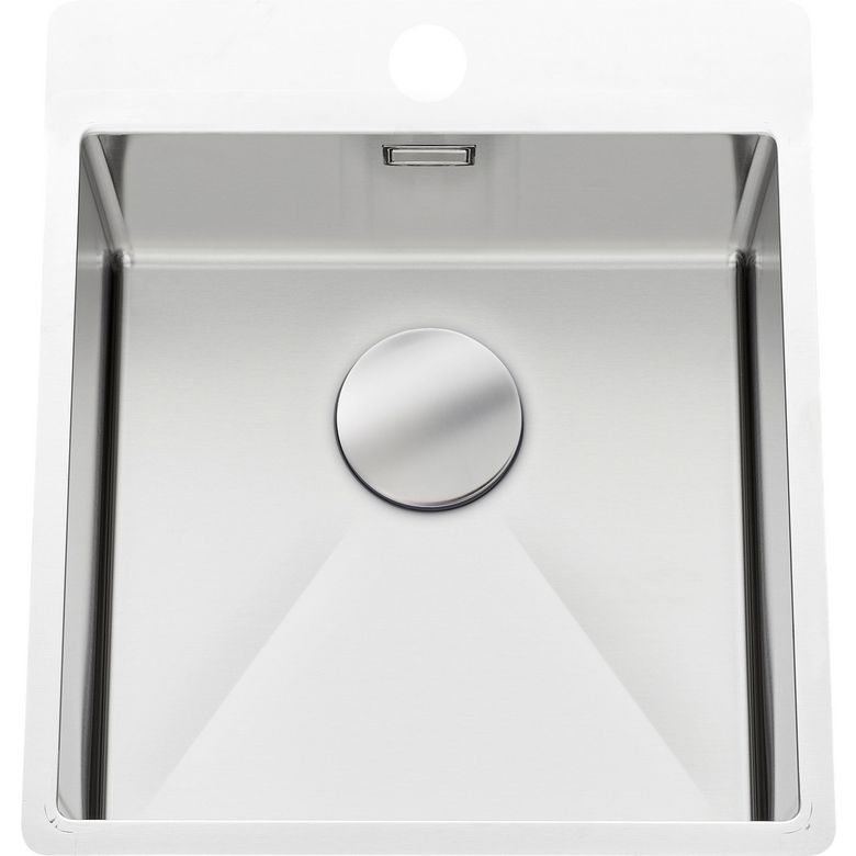 Cuve Vibrato inox satiné à encastrer L.45 X l.50 cm Main Image