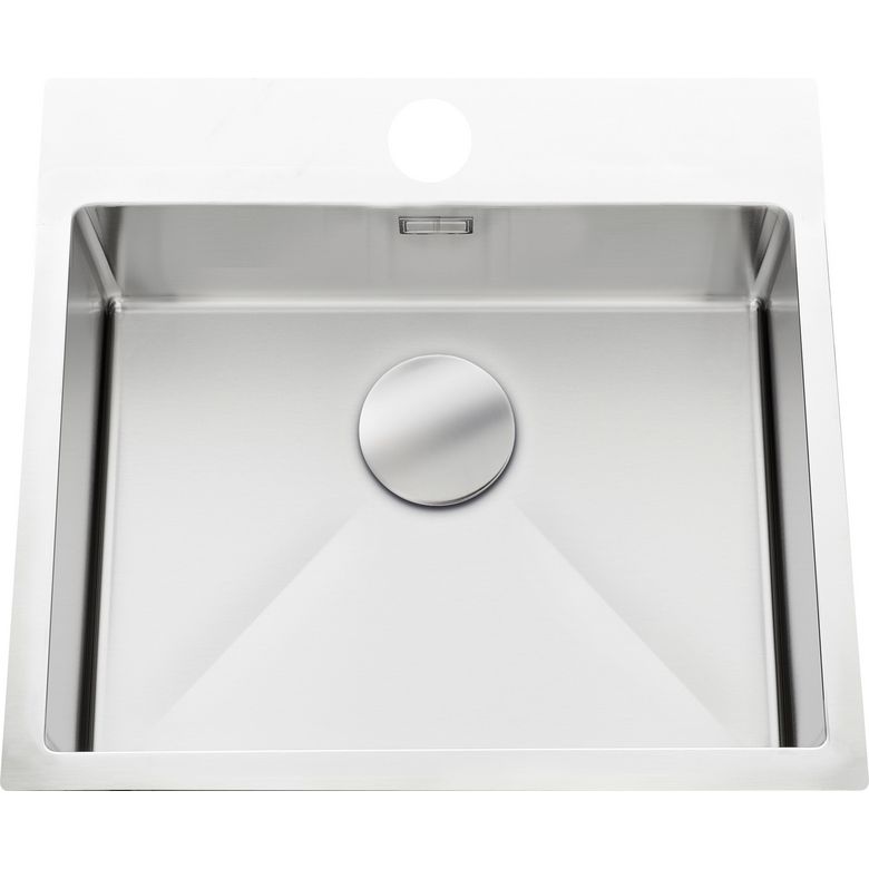 Evier de cuisine à encastrer VIBRATO en inox satiné