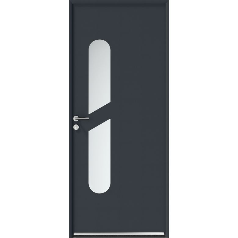 Porte d'entrée Angèle Aluminium poignée Iris