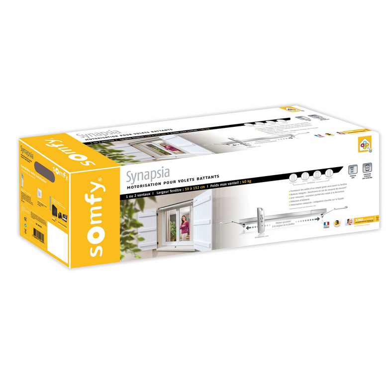 Motorisation pour volets battants Somfy Synapsia 1000 - Lapeyre