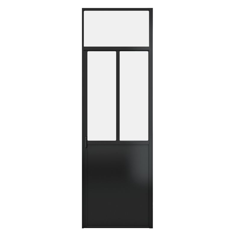 Porte battante CREATIVE H.249 cm avec imposte soudée