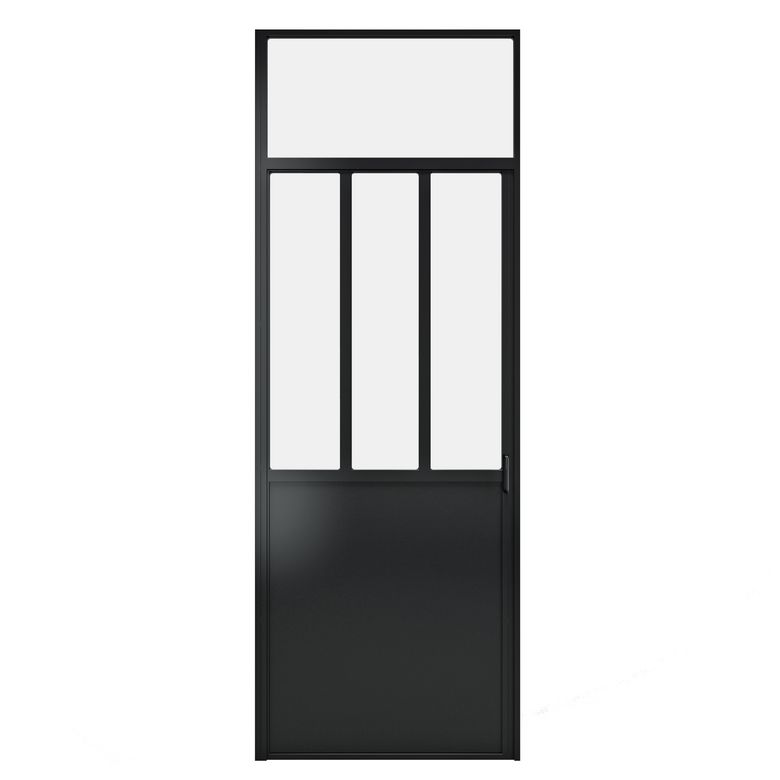 Porte battante CREATIVE H.249 cm avec imposte soudée