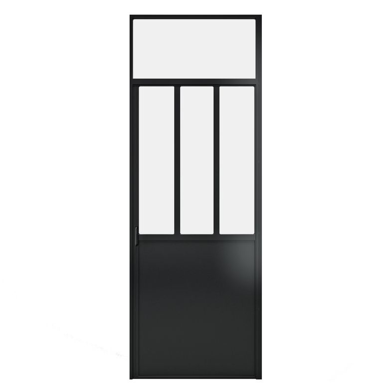Porte battante CREATIVE H.249 cm avec imposte soudée